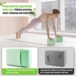 Yoga Blocks with Silicone Protective Cover, Premium EVA Foam Yoga Block for Yoga, Pilates, Meditation & Stretching, Non-Slip Lightweight Durable Bricks for Improving Poses & Balance - Image 5