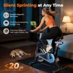 YOSUDA PRO Magnetic Exercise Bike 350 lbs Weight Capacity - Indoor Cycling Bike Stationary with Comfortable Seat Cushion, Silent Belt Drive - Image 7
