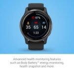 Garmin Venu 2, GPS Smartwatch with Advanced Health Monitoring and Fitness Features, Slate Bezel with Black Case and Silicone Band , 27.9 mm (Renewed) - Image 7
