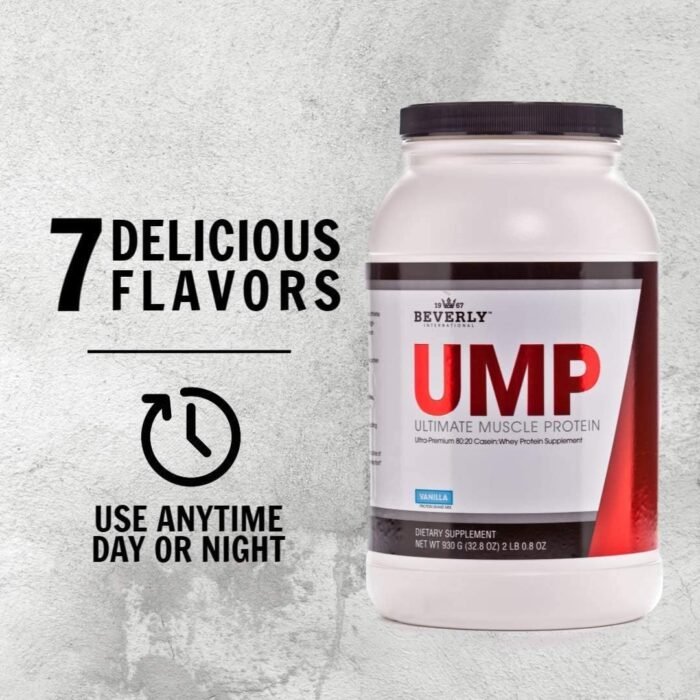 Beverly International UMP Protein Powder, Vanilla. Unique Whey-Casein Ratio Builds Lean Muscle. Easy to Digest. No Bloat. (32.8 oz) 2lb .8 oz - Image 8
