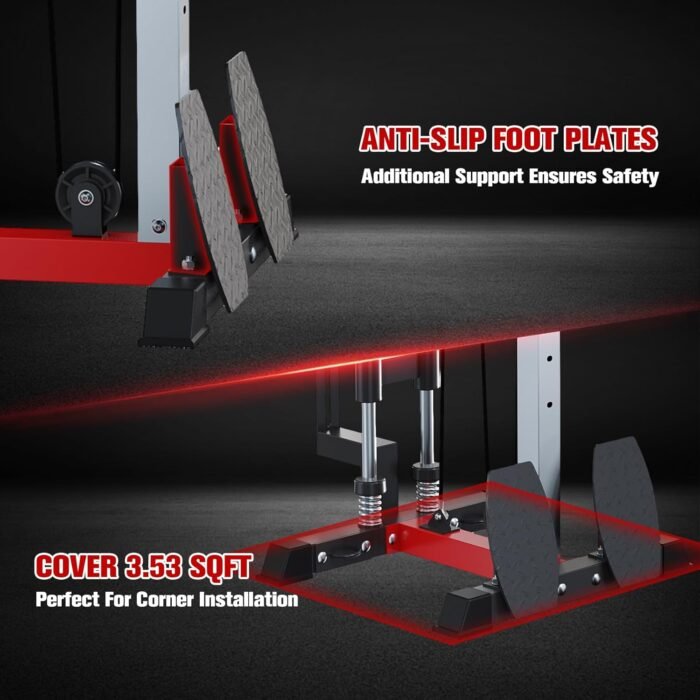 Wall Mounted Cable Station, Multi-Functional Upper Body Weight Machine - Image 7