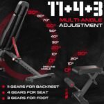 Keppi 900LB Weight Bench, Adjustable Foldable Workout Bench Press for Full Body Strength Training, Incline Decline Bench with Fast Folding - New Version - Image 3