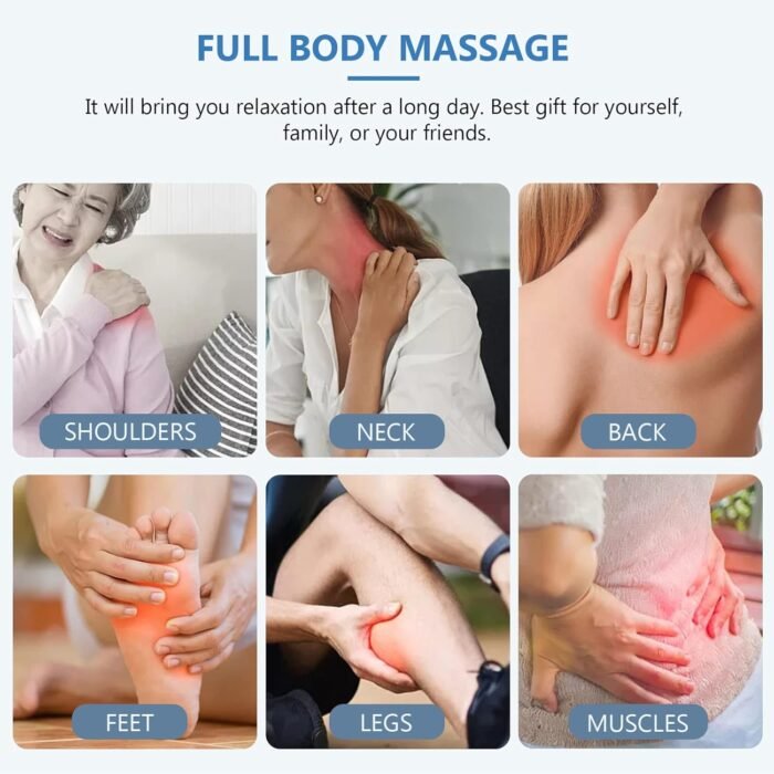 Massage Roller Ball, Neck Massager for Pain Relief, Deep Tissue Massage Tool, Sore Muscle Relief, Lymphatic Drainage, Tummy Tuck Post Surgery Supplies (Blue) - Image 6