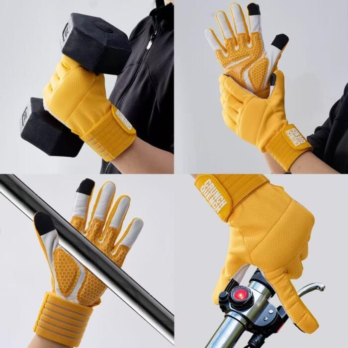 FlexGrip – Goat Leather Palm, Silicone Grip, Breathable, Touchscreen, Multi-Use Fitness Gear for Men & Women - Image 5