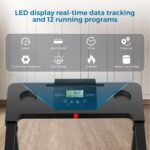 Treadmill with Handles, 2025 Upgraded Small Treadmills Home, Portable Electric Treadmills for Home 300 lbs Capacity,Walking Pad Treadmill,Lightweight Folding Foldable Walking Pad with LED Display - Image 3