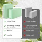 Yoga Blocks with Silicone Protective Cover, Premium EVA Foam Yoga Block for Yoga, Pilates, Meditation & Stretching, Non-Slip Lightweight Durable Bricks for Improving Poses & Balance - Image 3