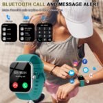 Smart Watch (Answer/Make Calls), 1.96"HD Smartwatch for Men Women 113+ Sport, 2025 Fitness Activity Tracker with Heart Rate Monitor, Sleep Trackers, Pedometer, IP68 Waterproof for Android iOS Green - Image 3