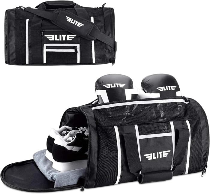 Elite Sports Boxing Gym Duffle Bag for MMA, BJJ, Jiu Jitsu gear,Duffel Athletic Gym Boxing Bag - Image 2