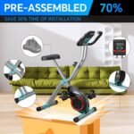 Foldable Exercise Bike for Small Apartments, Stationary Bikes for Home, Indoor Portable Cycling Bike with 16-Level Magnetic Resistance, 260LBS Capacity, 5.5 LBS Flywheel, Designed for Small Space Workout 816 - Image 4