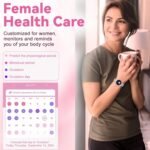 Smart Watch for Women with Make/Answer Call, 1.2" Adjustable Fitness Watch with Heart Rate Sleep Monitor Female Cycle and 100+ Sports Modes (W02-Silver) - Image 8