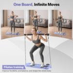 Pilates Board, Foldable Pilates Reformer Equipment with Timer, 7-in-1 Multi-Purpose Portable Pilates Reformer Machine Home Pilates Kit for Home Workout, Fitness, Exercise, Abs, Core Equipment - Image 5
