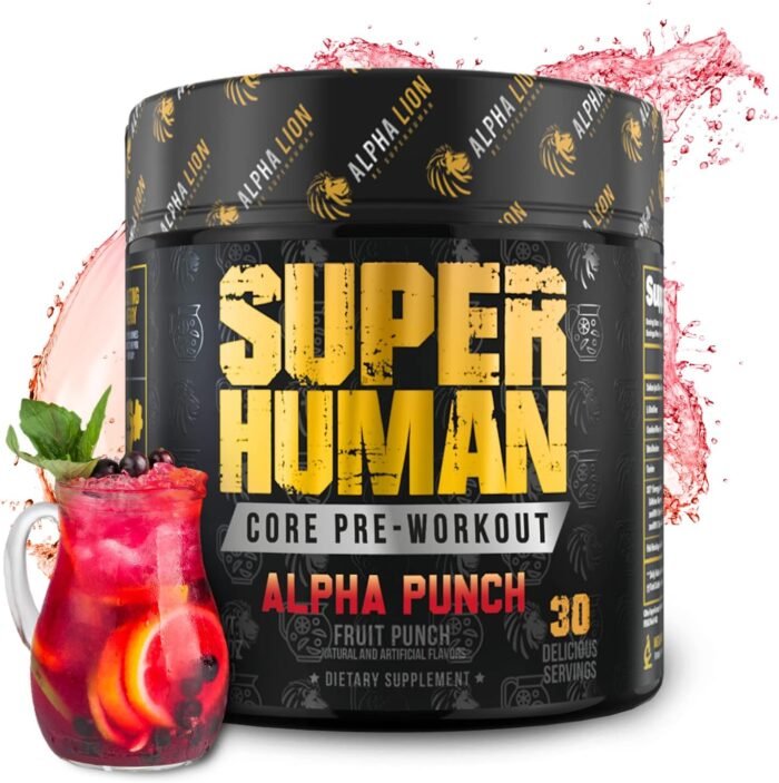 ALPHA LION Core Pre Workout Powder with Creatine for Performance, Beta Alanine for Muscle, L-Citrulline for Pump & Tri-Source Caffeine for Sustained Energy (30 Servings, Fruit Punch Flavor) - Image 2
