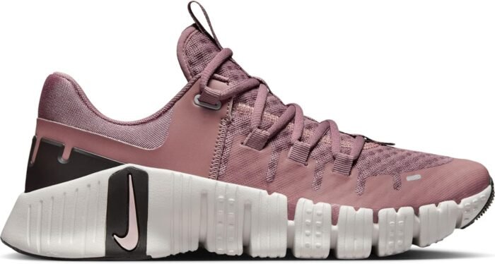 Nike Free Metcon 5 Women's Workout Shoes (DV3950-201, Smokey Mauve/Light Bone/Velvet Brown/) - Image 4