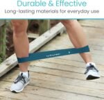 Vive Loop Bands (5 Pack) - Multi Resistance Straight Elastic Set - Stretch Kit for Men, Women, Toning Hip, Butt, Arm, Leg, Booty, Physical Therapy Yoga, Pilates Strength Training - Gym, Home Workout - Image 5