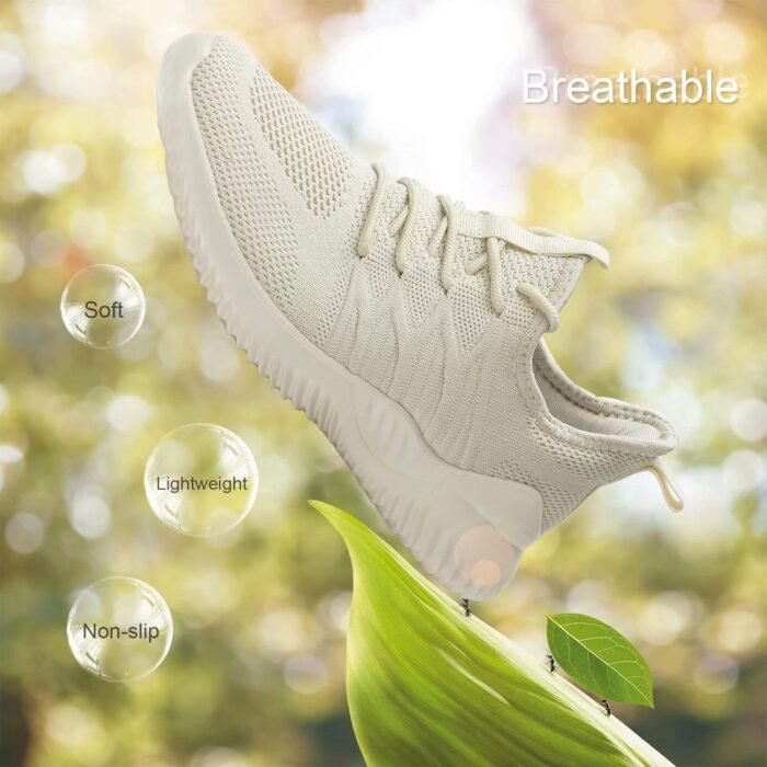 KEEZMZ Womens Ladies Walking Running Shoes Slip On Lightweight Casual Tennis Sneakers Clothes Shoes - Image 3