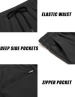 COOFANDY Men's 2 Pack Gym Workout Shorts 7 Inch Lightweight Athletic Shorts Quick Dry Running Shorts with Pockets - Image 7