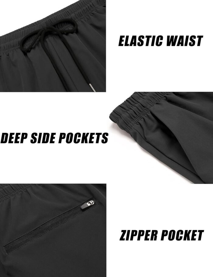 COOFANDY Men's 2 Pack Gym Workout Shorts 7 Inch Lightweight Athletic Shorts Quick Dry Running Shorts with Pockets - Image 7