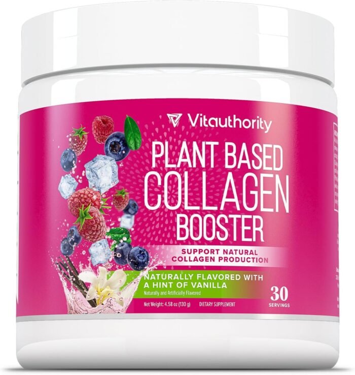 Vitauthority Vegan Collagen Powder for Women - Plant Based Collagen Supplement for Women with Proprietary Vegan Hair Skin and Nails Vitamins - Vegetarian Collagen Powder with Hyaluronic Acid - Image 2