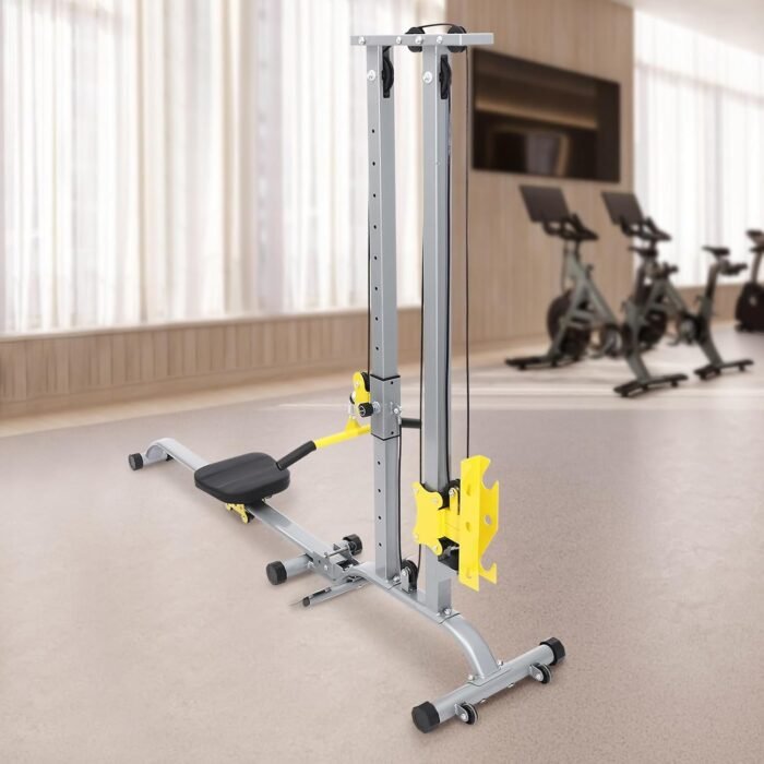 Multi-Function Power Rack, 220.46LBS Capacity Power Rack, Heavy Duty Strength Training Fitness Equipment, for Garage & Home Gym, Silver - Image 6