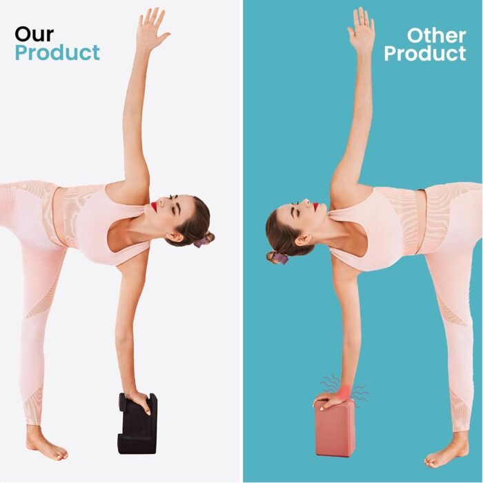 Ergo Yoga Blocks, Relieve Wrist Pain, Improve Comfort and Grip, Contoured Design, Pilates Exercise Balance & Stretching - Image 5