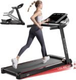 RHYTHM FUN Treadmill with Incline, 8.0 MPH Treadmills for Home with 8% Incline, Foldable Treadmill with Handles, Low Noise Walking Pad for 300 lbs - Image 2