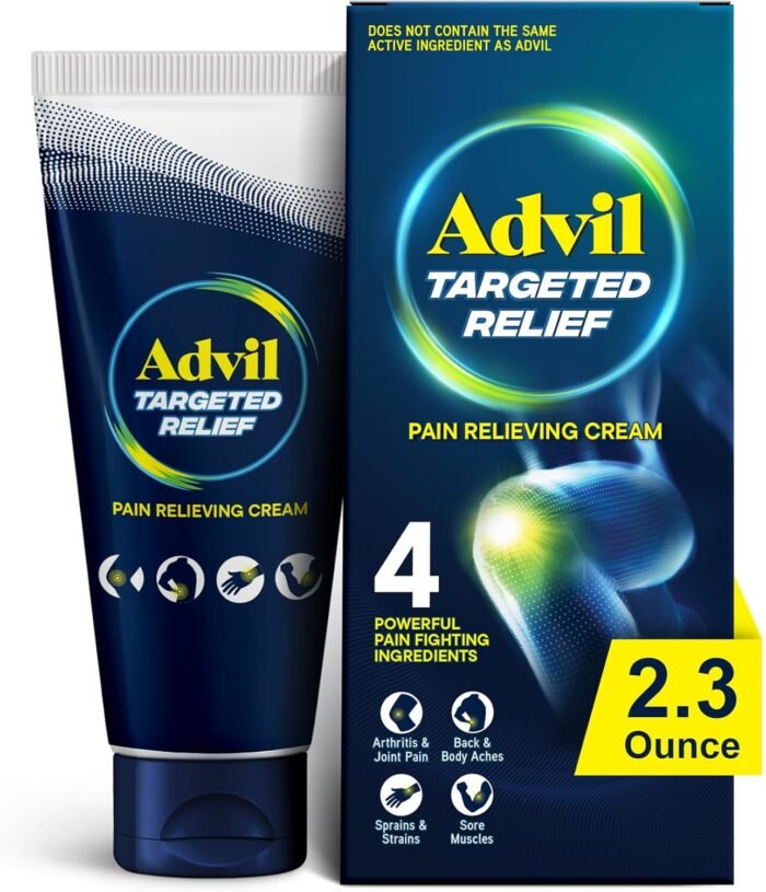 Advil Targeted Relief Pain Relieving Cream, Up to 8 Hours of Powerful Relief of Minor Arthritis Pain, Joint Pain, Lower Back Pain and Muscle Pain - 2.3 oz - Image 2