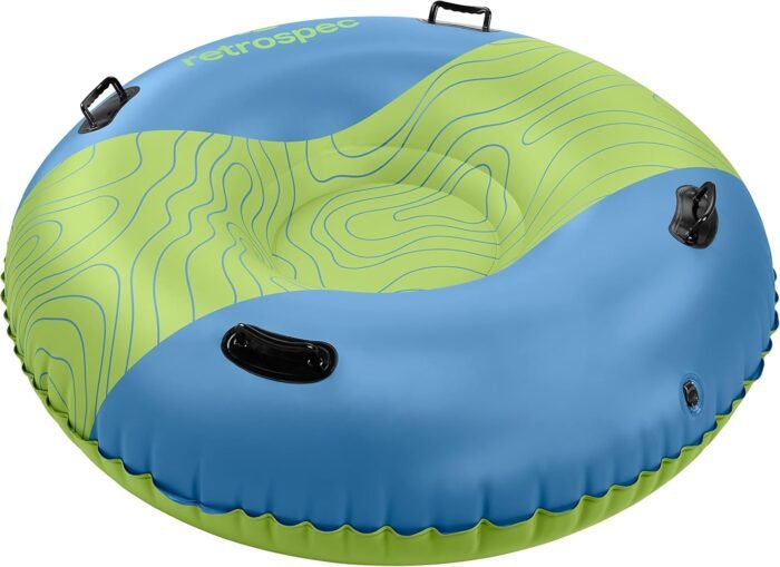Snowslide 42” and XL Inflatable Snow Tube for Kids, Youth, Adults - Heavy Duty Snow Sled with Handles - Winter Outdoor Toy - Image 2