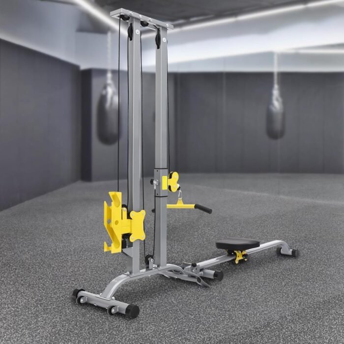 Multi-Function Power Rack, 220.46LBS Capacity Power Rack, Heavy Duty Strength Training Fitness Equipment, for Garage & Home Gym, Silver - Image 4