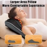 Shiatsu Neck and Back Massager with Heat,Neck Massager for Pain Relief deep Tissue,3D Kneading Massage Pillow for Back,Shoulder,Leg,Gifts for Mom,Dad,Women (Black) - Image 3