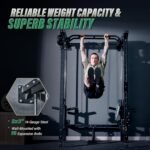 MAJOR FITNESS F35 Folding Power Rack 4-in-1 Home Gym with Cable Pulley System, Multi-Grip Pull-Up Bar, Landmine, 80+ Exercises Space-Saving Gym Equipment Easy Folding for Small Spaces - Image 6