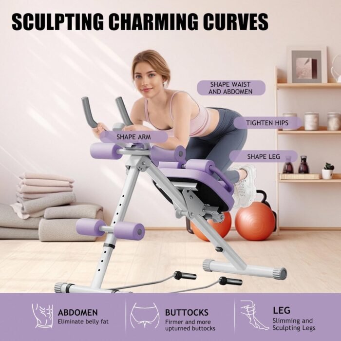 Wooa Ab Machine, Adjustable Ab Trainer Machine, Ab Workout Equipment, Ab Machine for Stomach Workout, Ab Workout Machine - Image 3