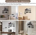 Floating Shelf Organizer Compatible with Tonal Accessories Home Gym Weight wall Storage Equipment Hanger Metal Rack Holder Wall Mount with Hooks T-Lock Adapters Bracket Hanger Workout (Floating Shelf) - Image 6
