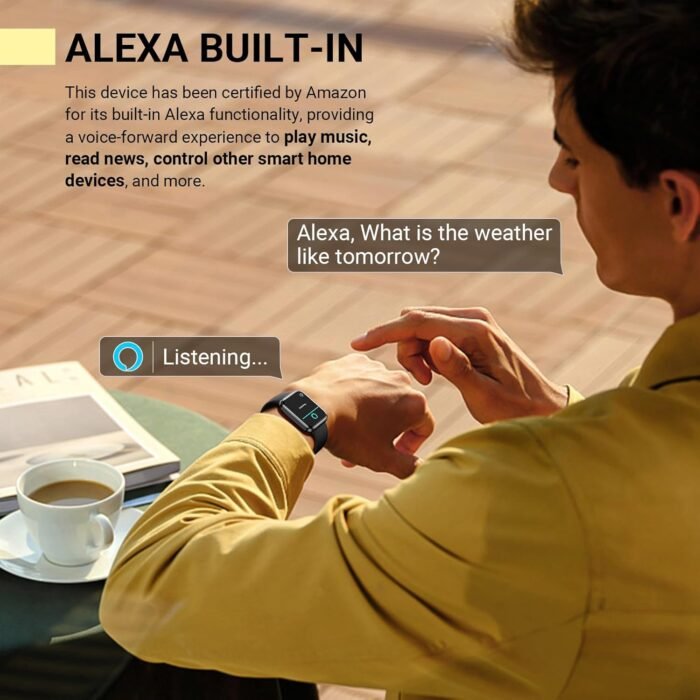 Smartwatch for Women/Men, Compatible with Android & iPhone, 1.8'' Fitness Tracker Watch with Alexa, Call & Notification Alerts, Heart Rate & Sleep Monitor, 120 Sports Modes, Waterproof Smart Watch - Image 4