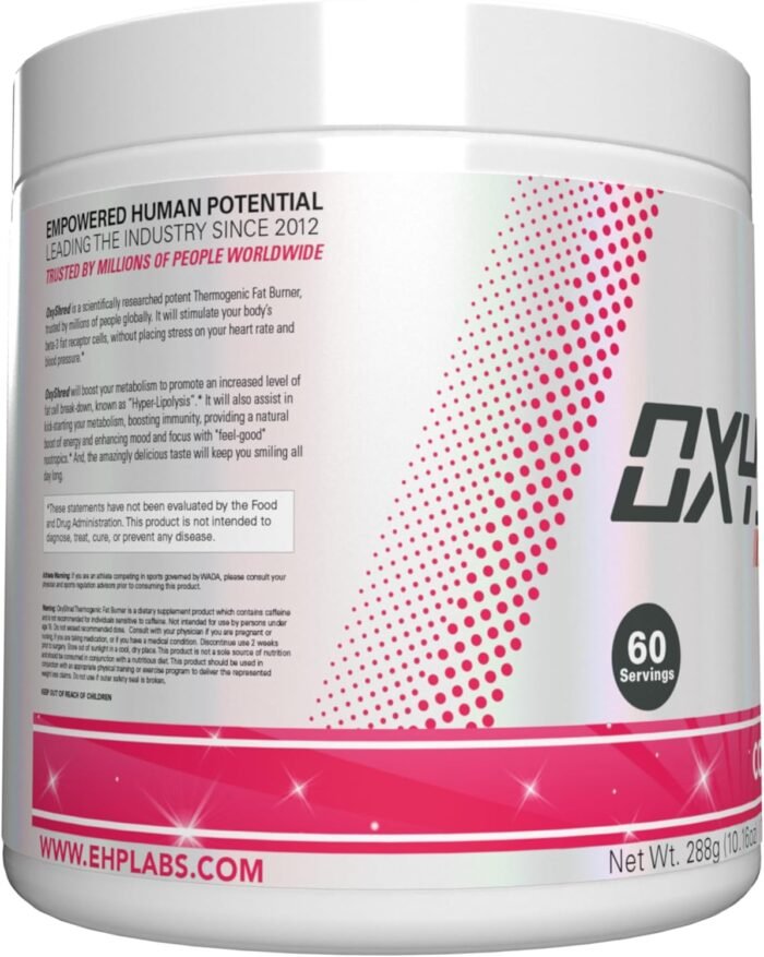 EHP Labs OxyShred Pre Workout Powder - Preworkout Powder with L Glutamine & Acetyl L Carnitine, Energy Boost Drink - Cosmic Blast, 60 Servings - Image 9