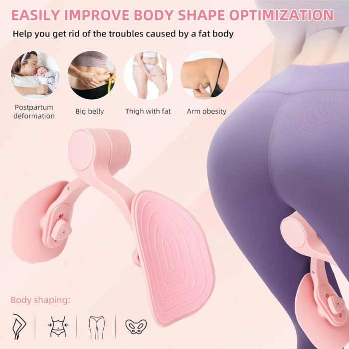 Thigh Exerciser with 3 Levels Resistance Adjustable,Thigh Workout Equipment,Kegel Exercise,Inner Thigh Exerciser,Thigh Slimmer,Thigh & Hip Strengtheners - Image 3