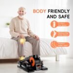 Under Desk Elliptical Machine, Morelax Ellipse Leg Exerciser for Seniors Fully Assembled, Quiet & Portable Electric Seated Pedal Exerciser with Remote Control & 12 Adjustable Speeds - Image 6