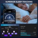 Smart Ring Health Tracker with Display Screen, Sleep Tracker with Heart Rate, Fitness Ring Step Tracker for Activity Monitoring/Steps/Calories,Wireless Charging, for iOS Android (Silver,12#) - Image 5