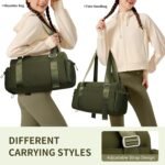 WLLWOO Small Gym Bag for Women with Wet Pocket, Mini Travel Duffle Tote Bag, Lightweight Workout Sports Bag for Dance Yoga Weekends - Image 4