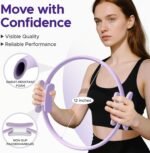 Pilates Ring Kit for Women, Pilates Equipment Accessories, Home Workout Set with Magic Circle, Mini Exercise Ball, Ankle Resistance Bands & Yoga Socks, for Fitness, Toning & Better Me Gifts - Image 3