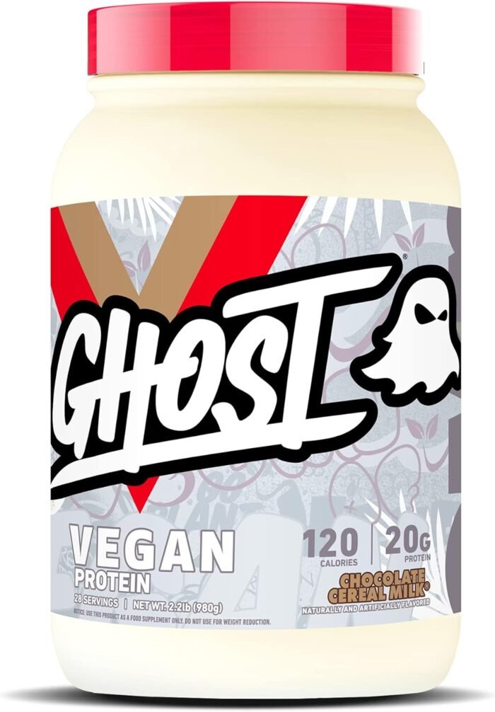 GHOST Vegan Protein Powder, Chocolate Cereal Milk - 2lb, 20g of Protein - Plant-Based Pea & Organic Pumpkin Protein - ­Post Workout & Nutrition Shakes, Smoothies, & Baking - Soy & Gluten-Free - Image 2