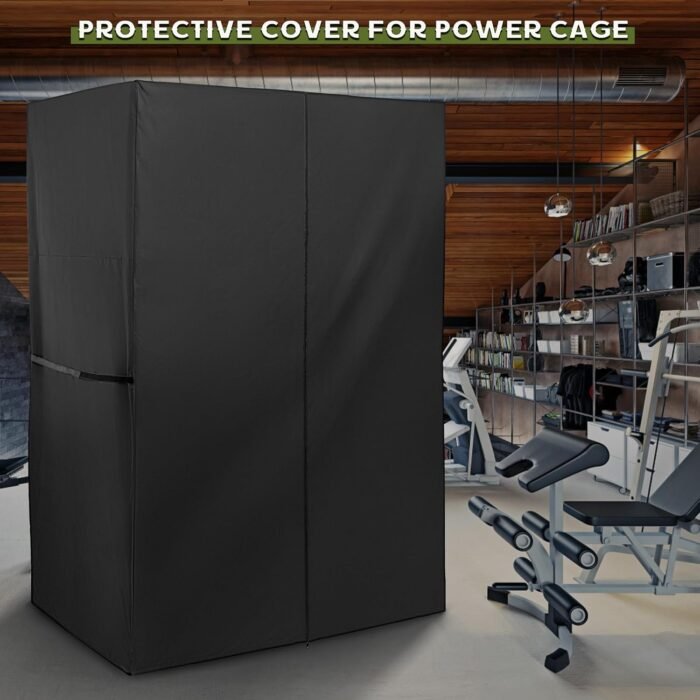 Squat Rack Cover, Waterproof Power Cage Cover, Protective Squat Cage Cover for Home Gym, Outdoor Power Rack Cover/Gym Rack Cover/Weight Lifting Rack Cover/Smith Machine Cover - Image 7