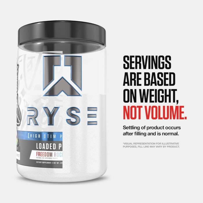 RYSE Loaded Pre Workout Powder - Ring Pop Cherry - Daily Pre-Workout for Men & Women with 325mg Caffeine, Beta Alanine, and Citrulline for Pump, Focus, and Energy - 30 Servings - Image 9