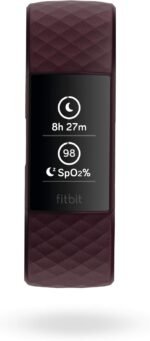 Fitbit Charge 4 Fitness and Activity Tracker with Built-in GPS, Heart Rate, Sleep & Swim Tracking, Rosewood/Rosewood, One Size (S &L Bands Included) - Image 3