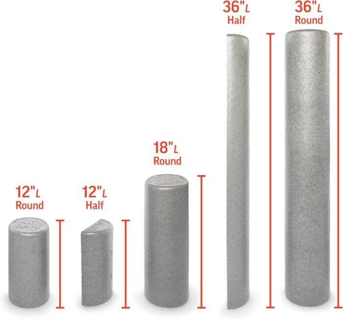 OPTP Silver AXIS Foam Roller, Moderate Density for Sports Medicine, Physical Therapy, Pilates, Yoga - Myofascial Release on Trigger Points (Silver Moderate Density, 36" x 6" Round) - Image 7