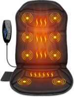 Back Massager Chair Pad, Massage Seat Cushion, Back Massage with Heat, 4 Vibration Intensities & 2 Heat Levels,Electric Massager Pain Relief,Ideal Gifts for Dad,Mom,Women,Men - Image 2