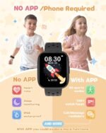 Kids Watch for Boys 5-12, Kids Smart Watch Fitness Tracker Pedometer, No Phone Needed, Puzzle Games with Parental Control, IP68 Waterproof, Heart Rate, Sleep Monitor, Step Counter, 80 Sports - Image 4