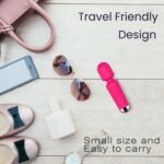 Handheld Muscles Massager, Small Cordless Handheld Massager Wand with Personal Handheld Vibration Rechargeable Massager for Neck Shoulder Back Body(Rose Red) - Image 7