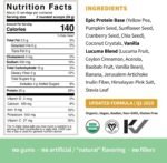Sprout Living Epic Protein, Plant Based Protein & Superfoods Powder, Vanilla Lucuma Powder | 20 Grams Organic Protein Powder, Vegan, Non Dairy, Non-GMO, Gluten Free, Low Sugar (1 Pound, 12 Servings) - Image 5