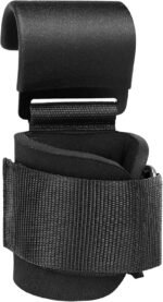 SPORTIC Weight Lifting Hooks (Pair) - Heavy Duty Lifting Wrist Straps, Hand Grip Support for Deadlifts, Pull Ups, Shrugs, Weightlifting Hooks Gym Gloves for Men and Women - Image 7