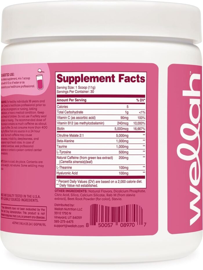 Get-Going Pre-Workout Drink Mix (Raspberry Lemonade Flavored, 30 Servings) - Image 5